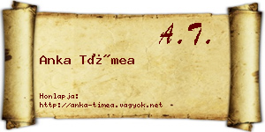 Anka Tímea névjegykártya